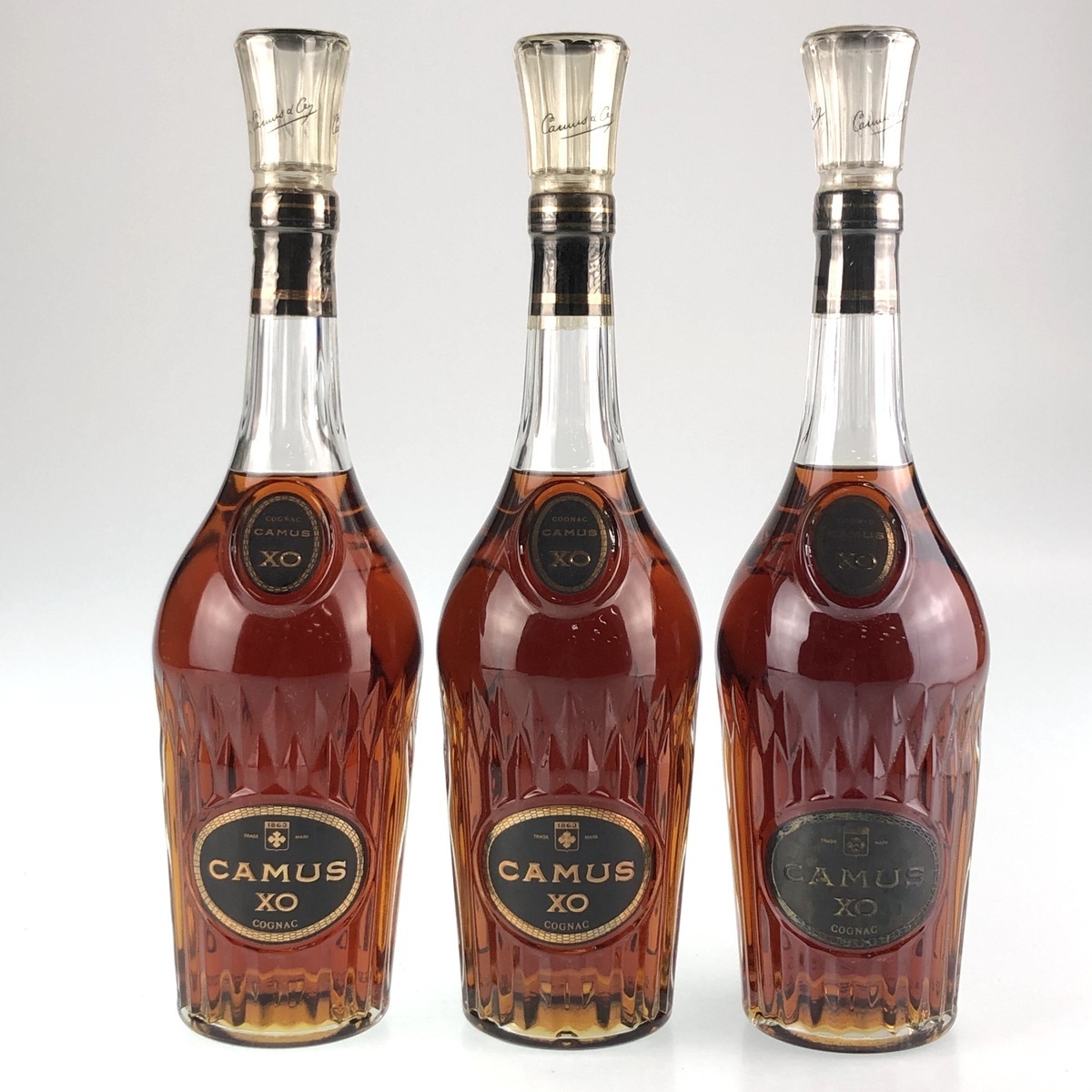 CAMUS XO ブランデー 3本セット 古酒 XO ロングネック カミュ 700ml CAMUS ブランデー 3本 コニャック 3本