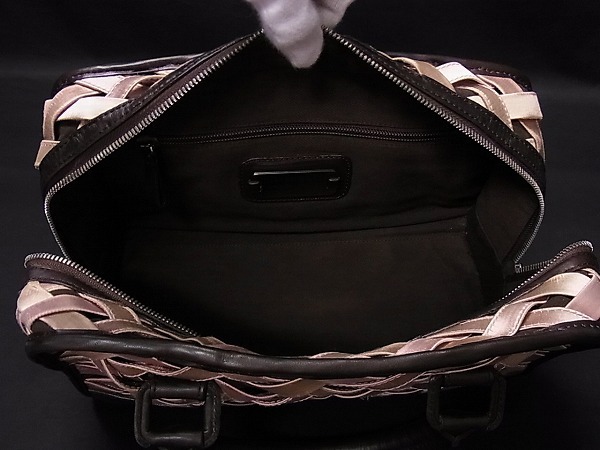 極 美品 クロシェット 鍵付 LOEWE ロエベ アナグラム ロゴ アマソナ28