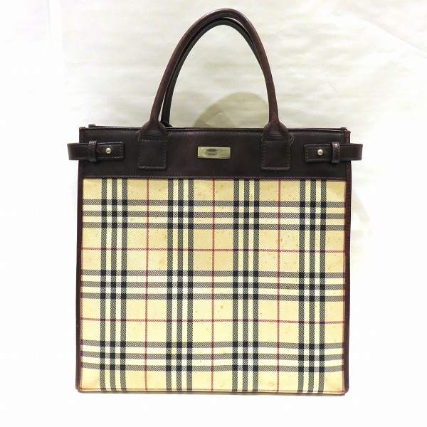 バーバリー ノバチェック BURBERRY トート トートバッグ ショルダー 