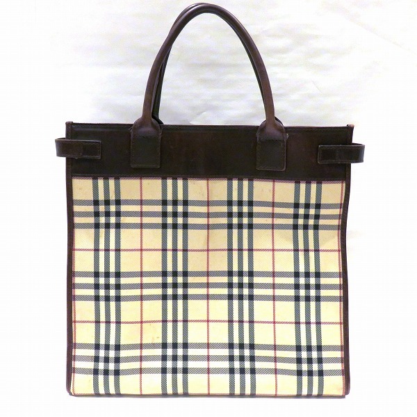 バーバリー ノバチェック BURBERRY トート トートバッグ ショルダー 