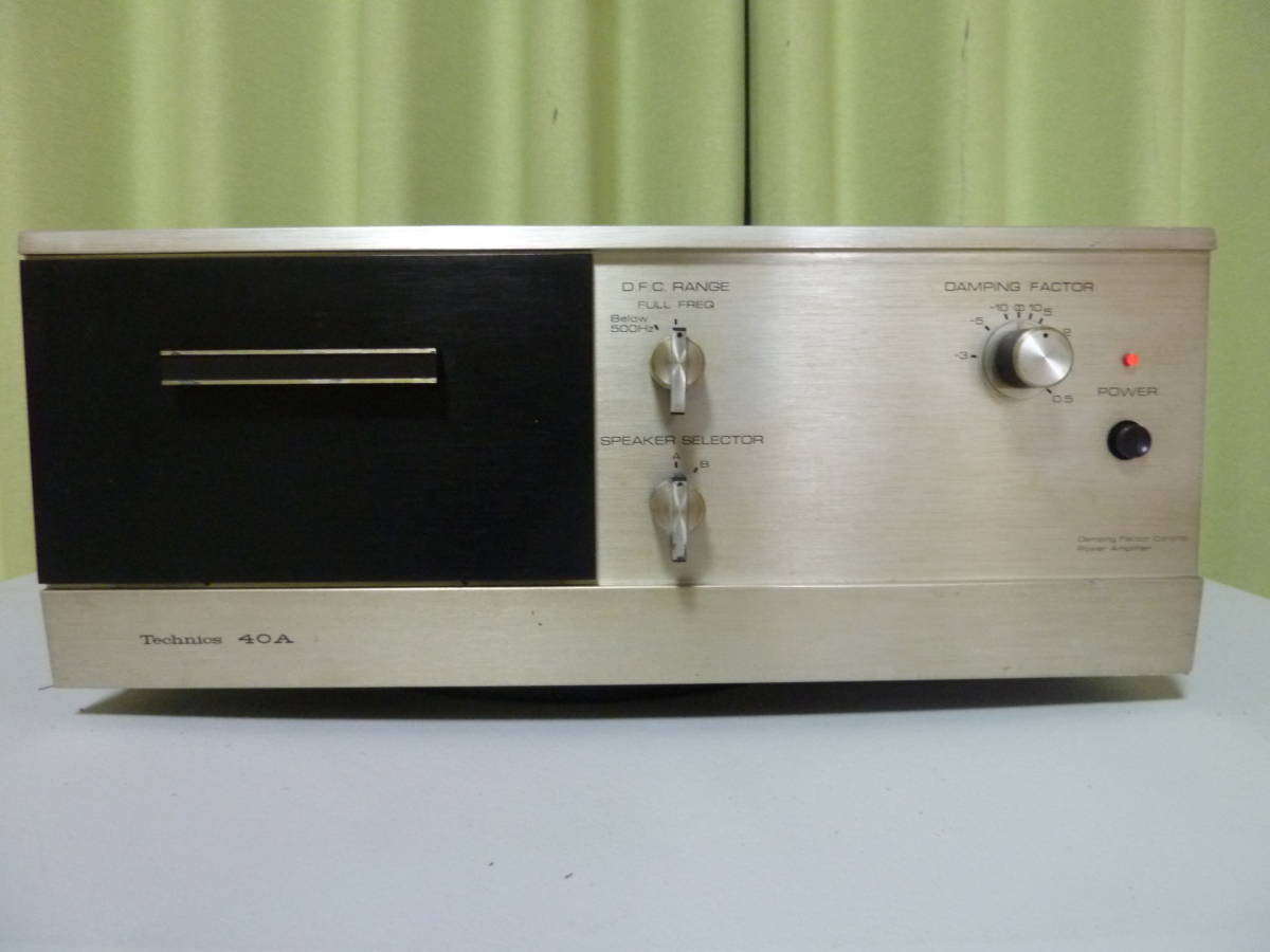 Technics 40A 管球式パワーアンプ（ジャンク品） 【公式通販】