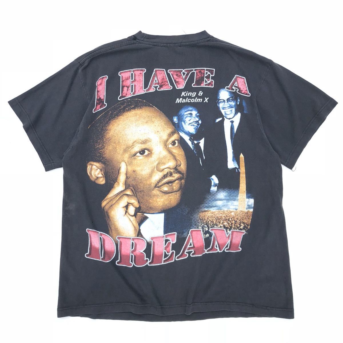 □超激レア□90s MARTIN LUTHER KING JR 黒人 偉人 Tシャツ L キング 