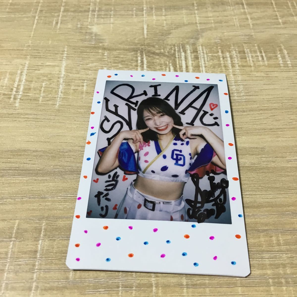 2020 BBM 舞 チアリーダー 直筆サインチェキ 中日 チアドラゴンズ