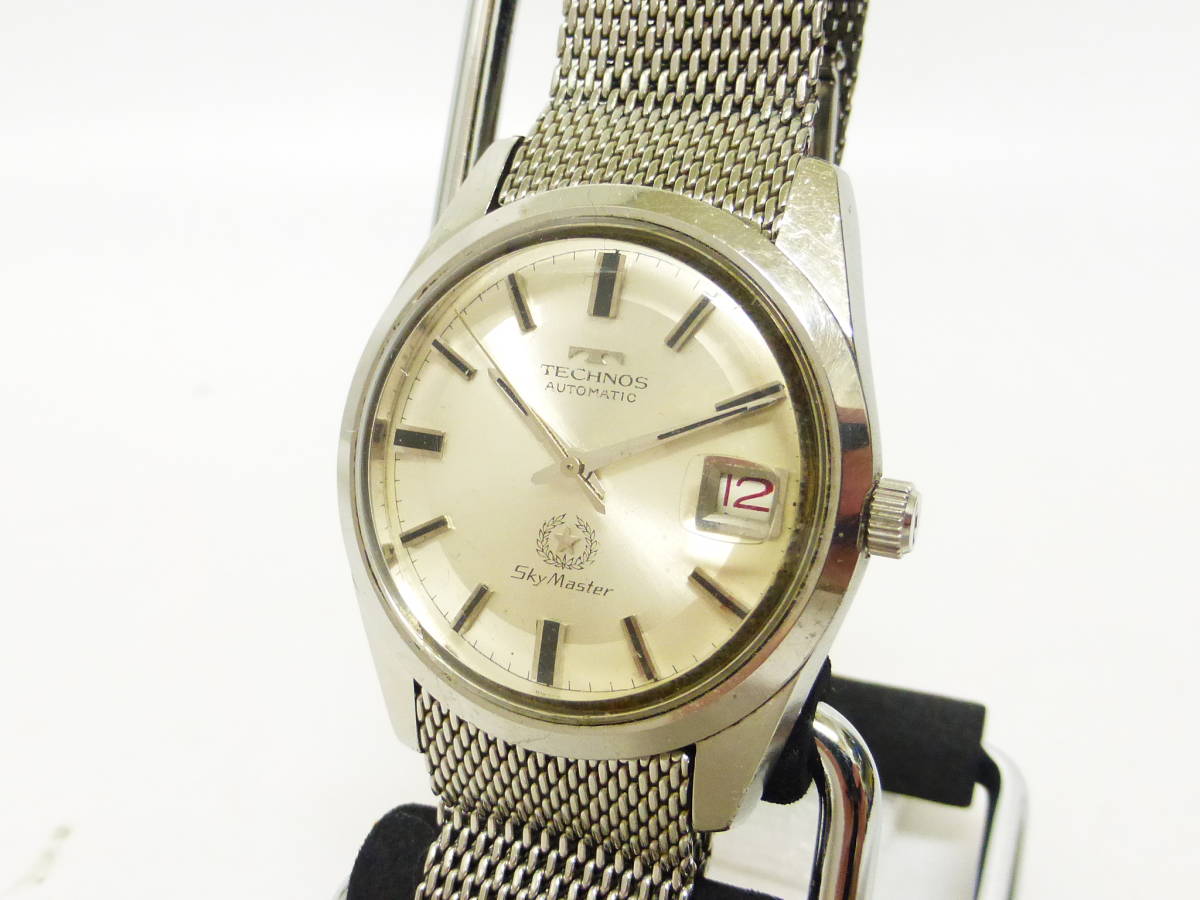 ☆テクノス スカイマスター 自動巻き腕時計 中古 TECHNOS テクノス 