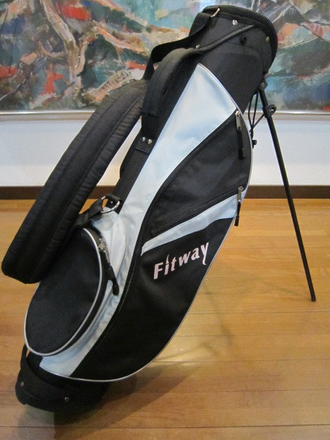 品質保証，大得価 スタンド付 センス抜群 キャディ ゴルフバッグ フィットウエイ FITWAY GOLF(キャディバッグ)｜売買されたオークション情報、yahooの商品情報をアーカイブ公開 - オークファン キャディバッグ