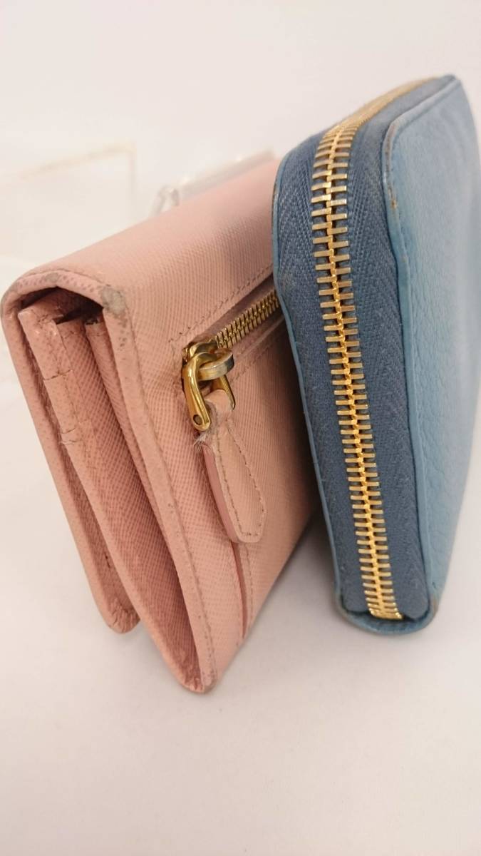 PRADA プラダ & miu miu ミュウミュウ リボン 長財布 2点セット  