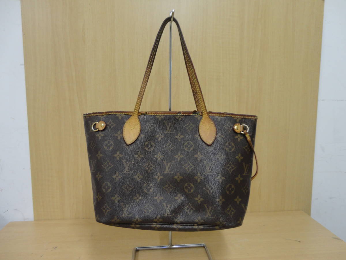 ☆ジャンク品 LOUIS VUITTON ルイヴィトン モノグラム ネヴァーフルPM 