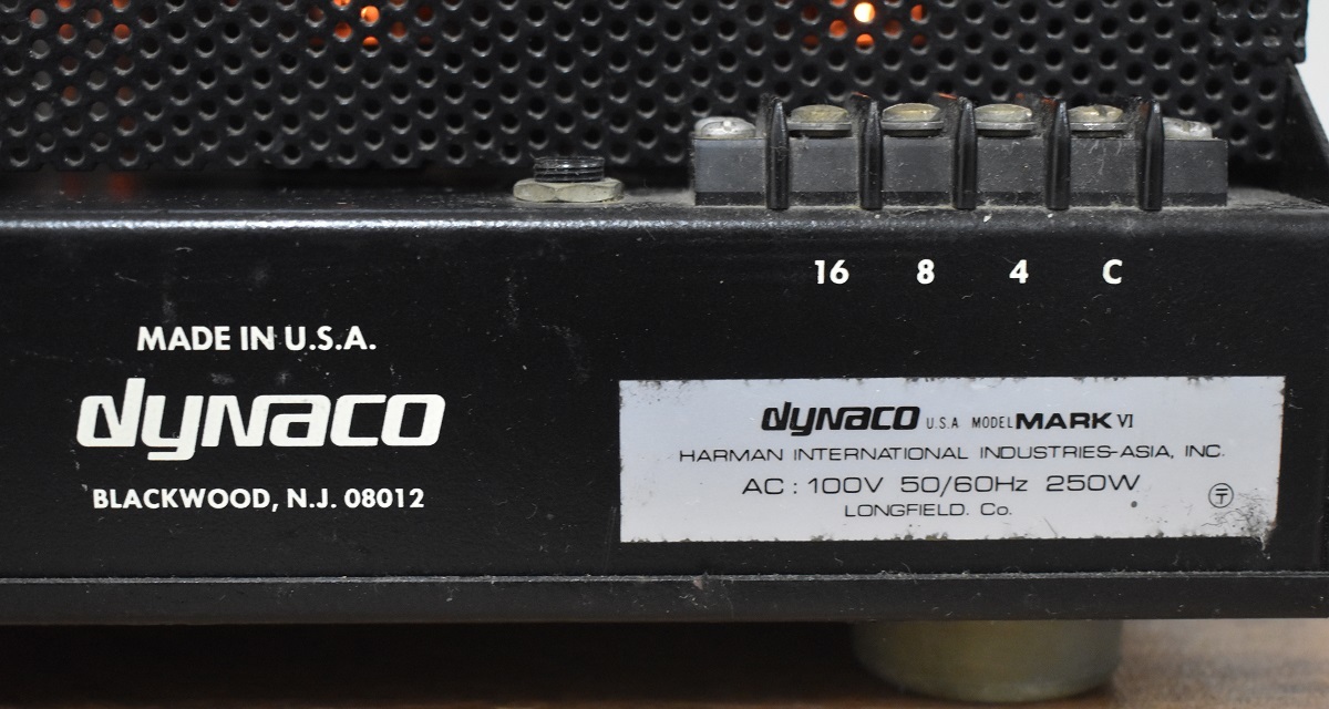ダイナコ DYNACO Mark-VI ① 真空管 パワーアンプ ⚠️説明必読