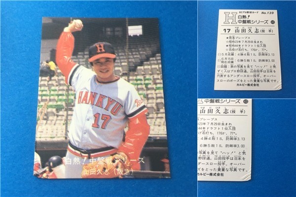 プロ野球カード 1980年 カルビー - 裏面黒文字版（ Yahoo!オークション