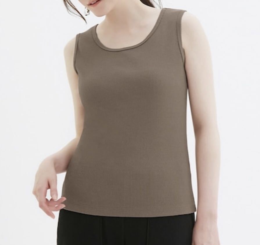Gu ジーユー リブタンクトップ ブラウン 茶 Xl ノースリーブ インナー レイヤード 重ね着 オフィスカジュアル シンプル 定番 トレンド 女性用 売買されたオークション情報 Yahooの商品情報をアーカイブ公開 オークファン Aucfan Com