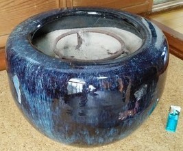 □火鉢/手あぶり/陶器/金魚鉢 旧家蔵出03 ☆限定サービスあり!!