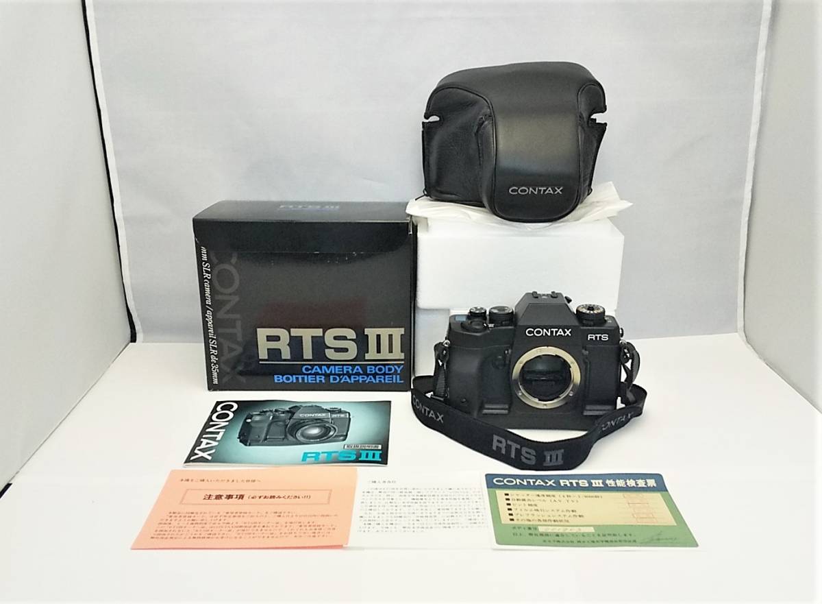 カメラ CONTAX RTSⅢ 本体 美品 ボディ ソフトケース ストラップ 取説