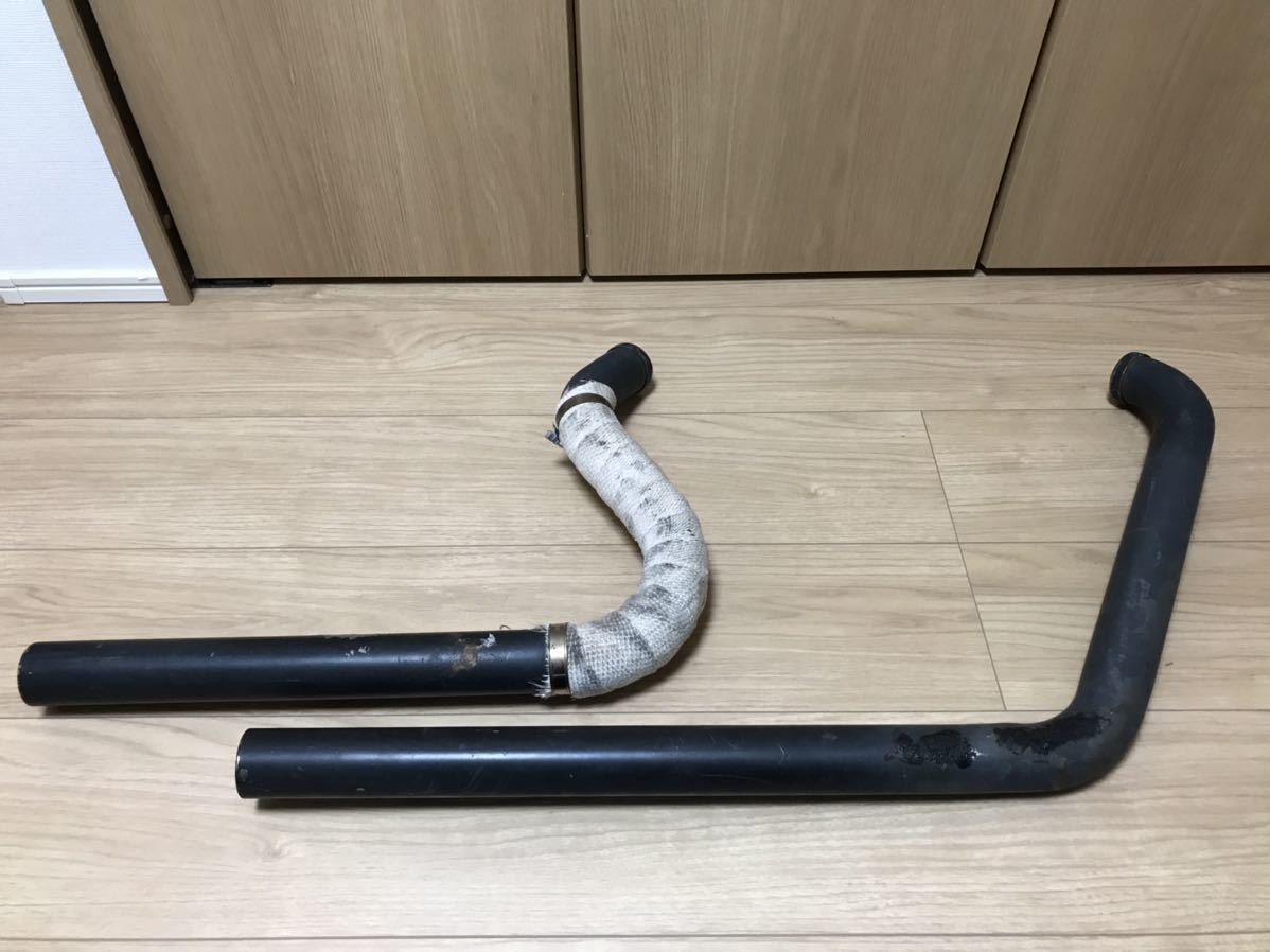 ハーレーダビッドソン EVO ソフテイル FLST ドラッグパイプマフラー