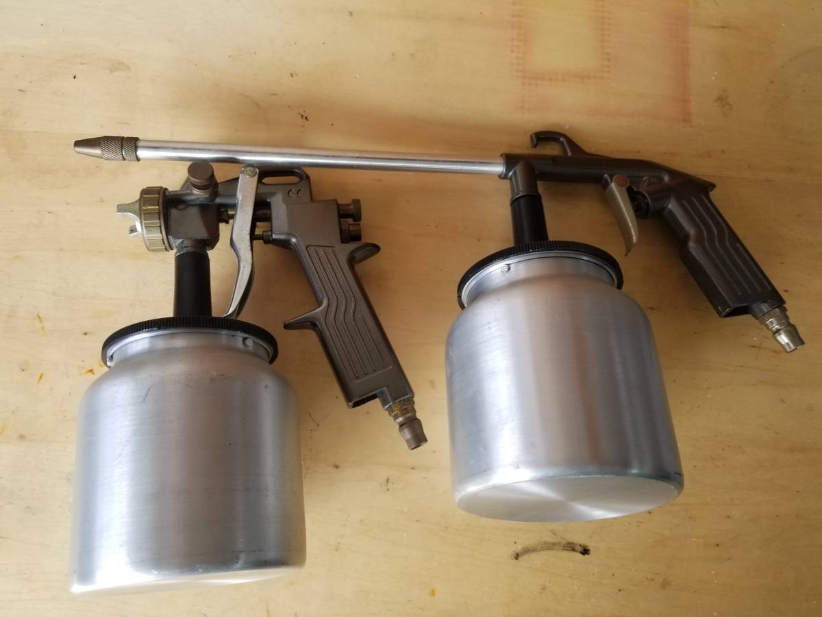 【美品：未使用】吸い上げ式　エアスプレーガン　２個セット_1