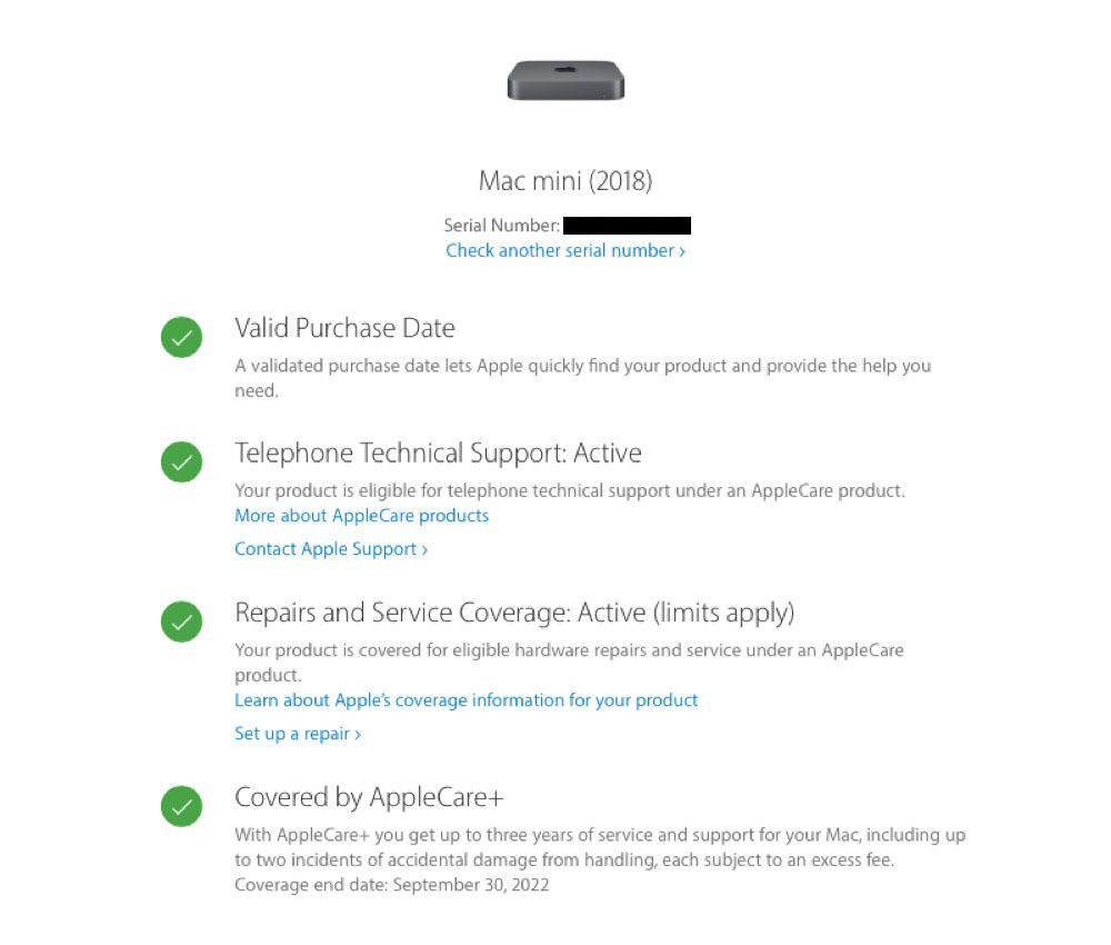 AppleCare+付属Apple Mac mini 2018 最上位CTO i7 3.2GHz /64GB RAM /2TB SDD /10GbEthernet/Catalina 購入当時50万_2