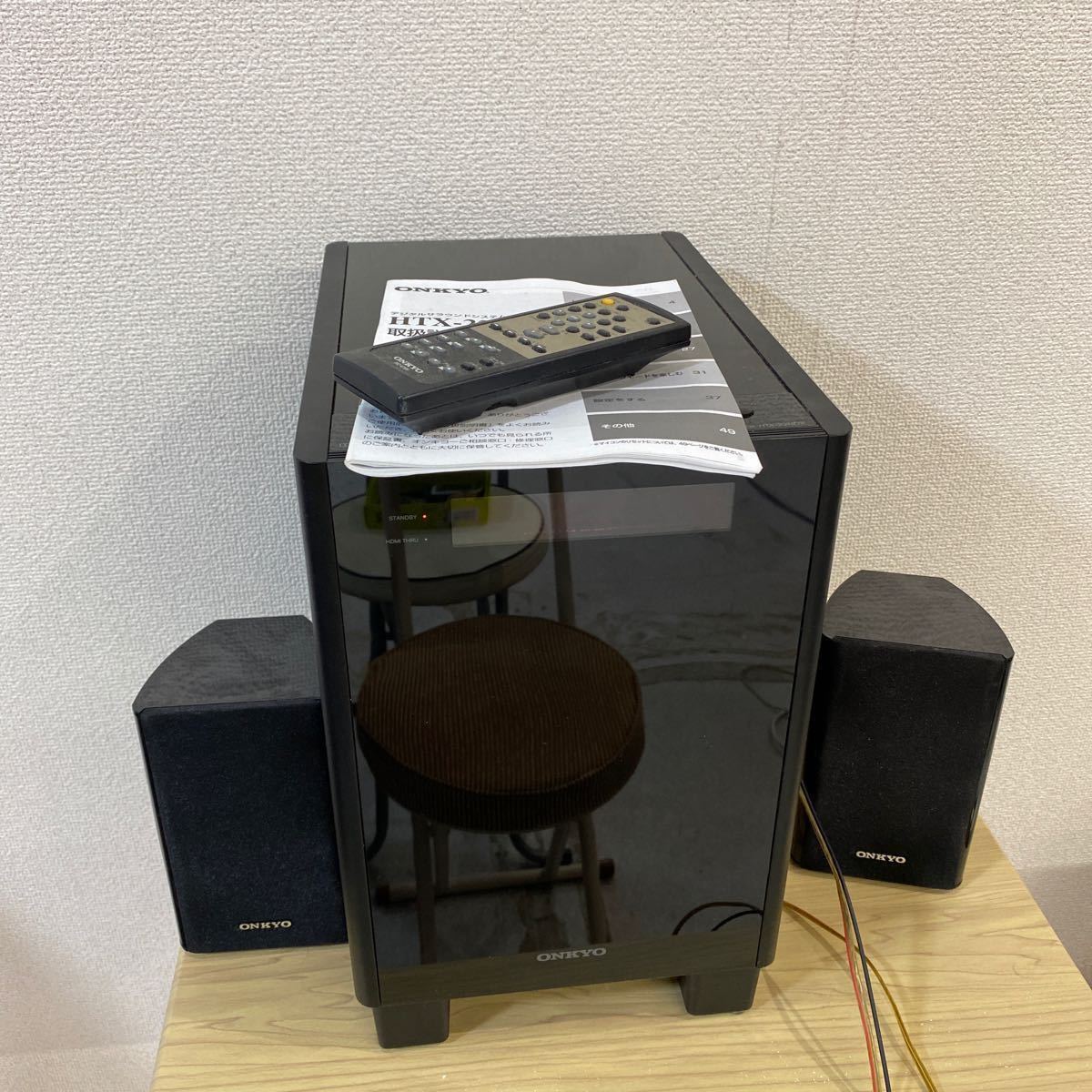 HN87 ONKYO オンキョー サラウンドセット HTX-22HDXPAW / HTX-22HDXST リモコン/説明書付き_1