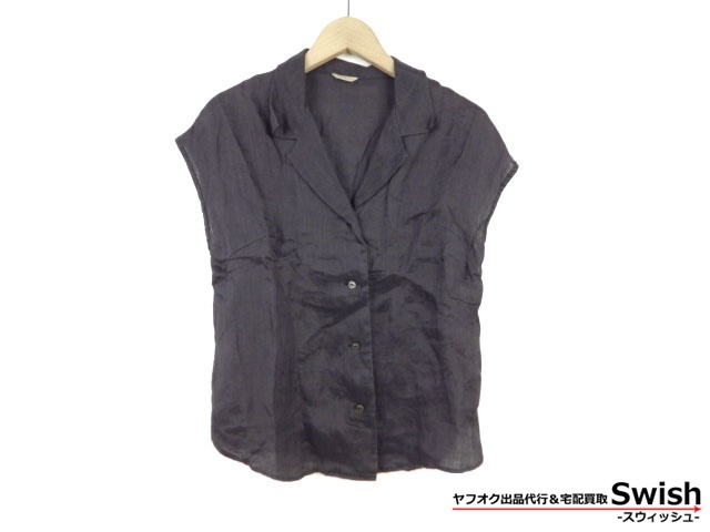 アーツアンドサイエンスリネンノースリーブシャツ