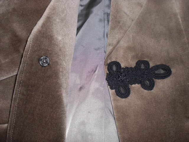 希少☆ヴィヴィアンタム　フェイクファージャケット　ベロア　フルジップ　炎 viviennetam ベロア ジャケット 希少☆ヴィヴィアンタム フェイク