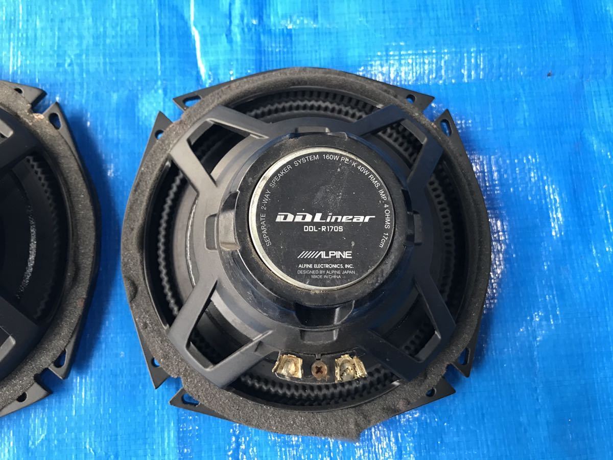 DDL-R170S ALPINE アルパイン アルパインスピーカー 2ウェイスピーカー