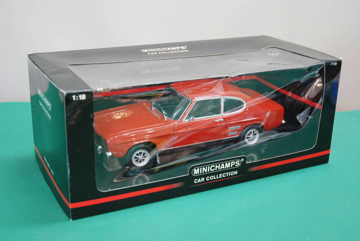 1/18 1969年 フォード カプリ FORD CAPRI 赤色 ミニチャンプス