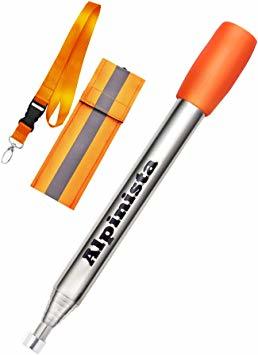 新品★オレンジネックストラップ 80㎝ Alpinista 伸縮式 火吹き棒 ふいご 吹き口保護キャップ付き 全長80cm 反射_1