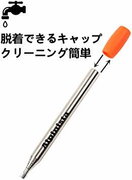 新品★オレンジネックストラップ 80㎝ Alpinista 伸縮式 火吹き棒 ふいご 吹き口保護キャップ付き 全長80cm 反射_3