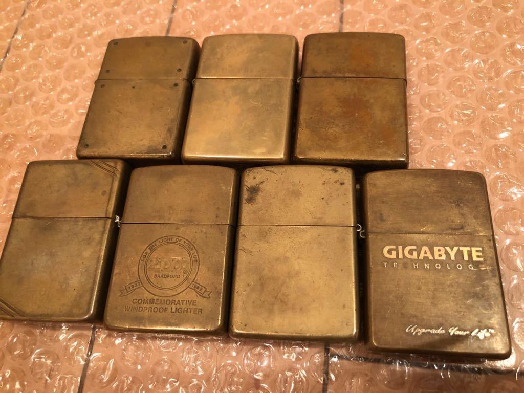 【ジャンク品】ZIPPOジッポー 7個セット(レア物あるかな??)