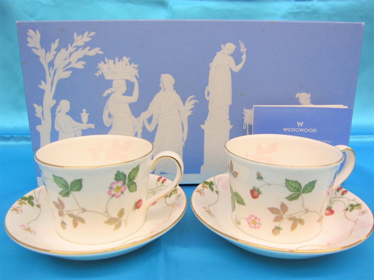 ☆開封済み・美品☆WEDGWOOD ワイルドストロベリー デルフィー カップ 