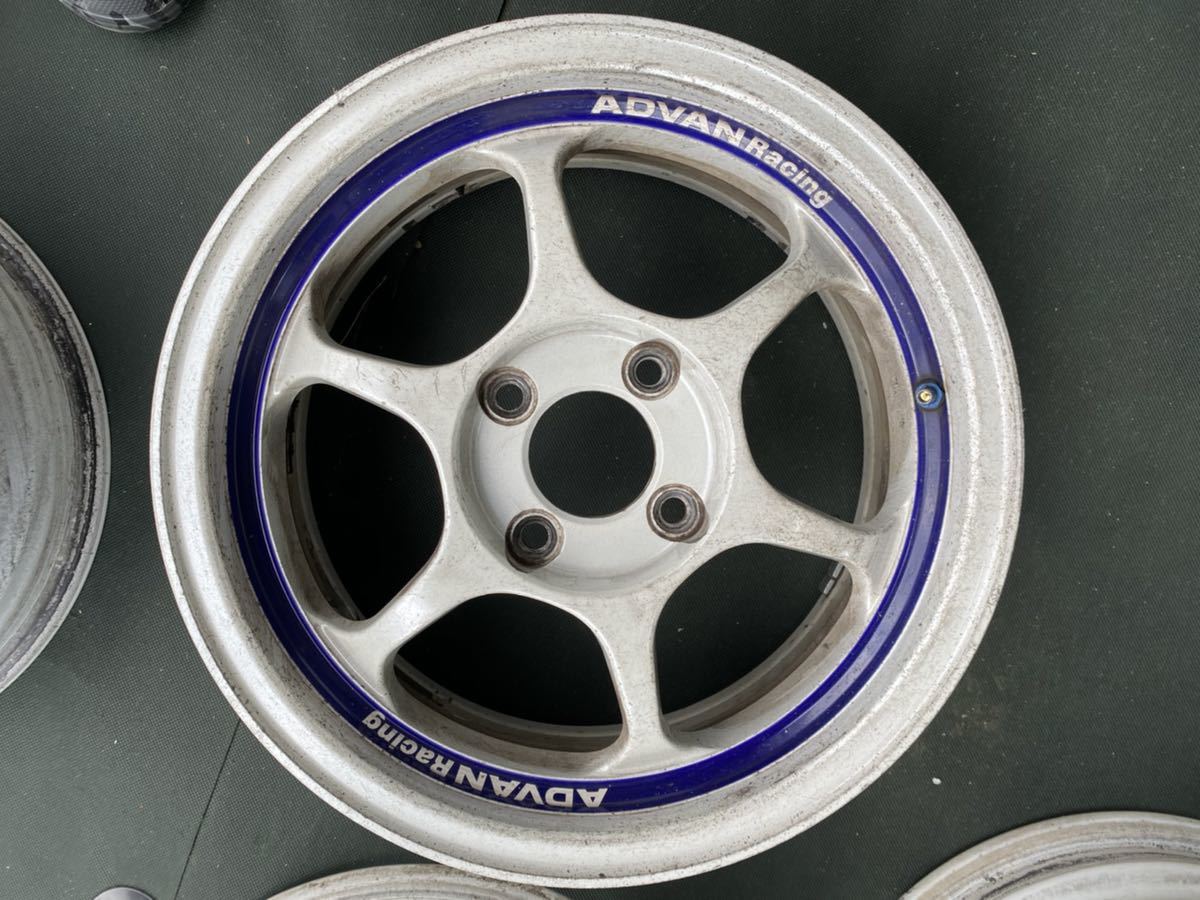  アドバンレーシングRG 14インチ 6J +34 PCD100 4穴 2本セット ADVAN Racing RG(社外品)｜売買されたオークション情報、yahooの商品情報をアーカイブ公開 - オークファン 4穴