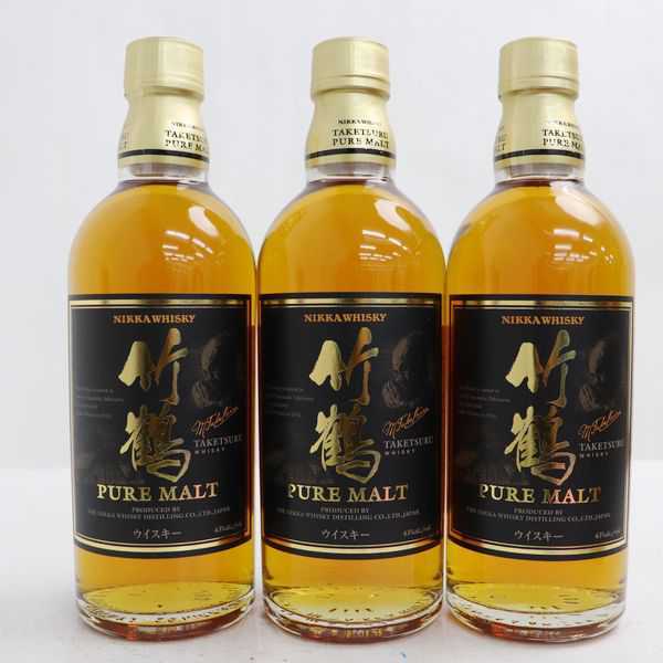 ★3本セット/NIKKA（ニッカ）竹鶴 ピュアモルト 43％ 500ml R20I270003