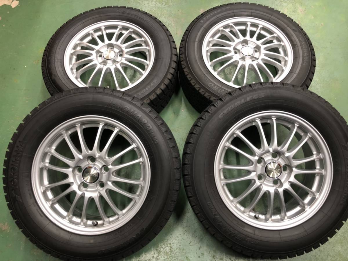 セール，品質保証 K171 ROAD LINE 15インチ 6.0J+45 5穴100 平座 ヨコハマ アイスガード 195/65R15 プリウス ウィッシュ 等(スタッドレスタイヤ)｜売買されたオークション情報、yahooの商品情報をアーカイブ公開 - オーク 5穴