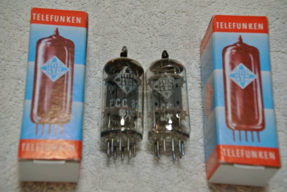 真空管 TELEFUNKEN ECC82/12AU7 動作品 2本 ◇マークなし アンプ
