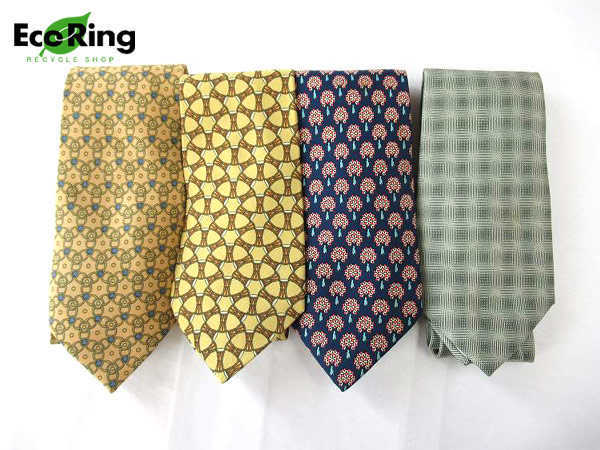 HERMES エルメス ネクタイ シルク フランス製 TIE Hermes 7cm - 総柄