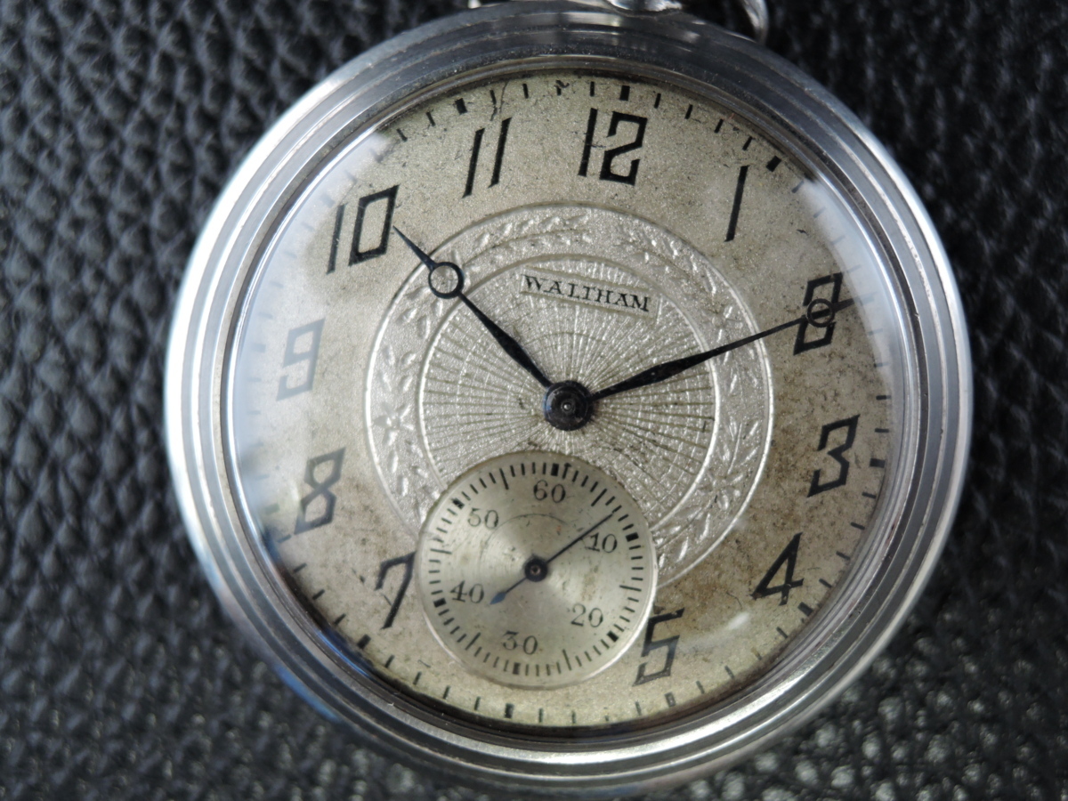 1円～ ウォルサム Waltham 懐中時計 手巻き スモールセコンド シルバー