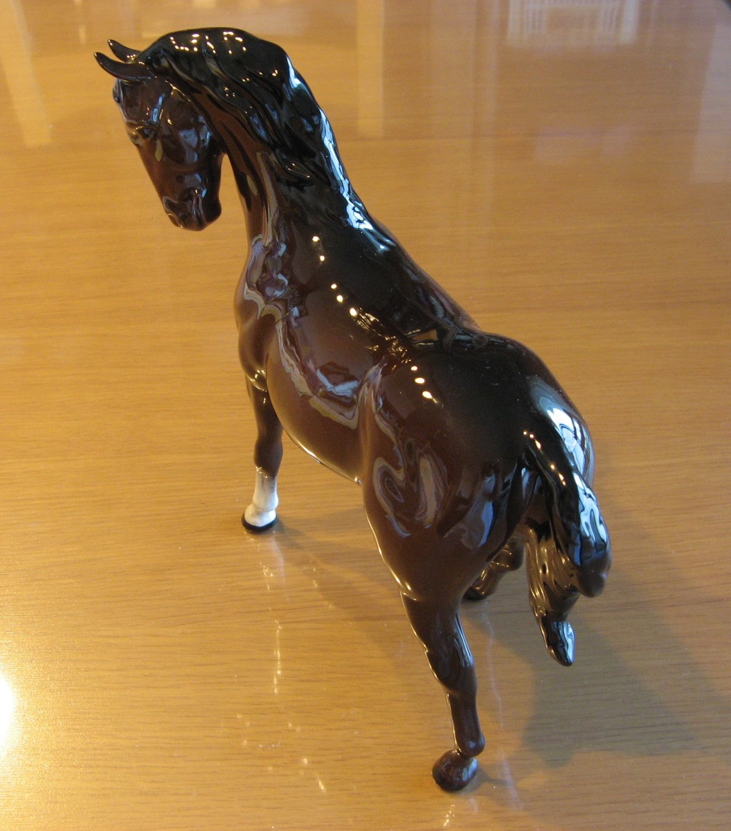 ロイヤルドルトン 置物 馬 Royal Black Beauty ＆ Foal 希少品ロイヤル