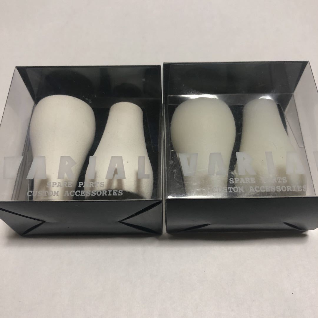 バリアルハンドルノブ　ファットノブ　旧素材ホワイト DRT バリアル ファットノブ ホワイト 新旧セット VARIAL DIVISION FAT
