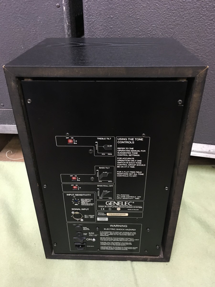 ♪GENELEC 1032A ジェネレック スタジオモニタースピーカー 中古 単体