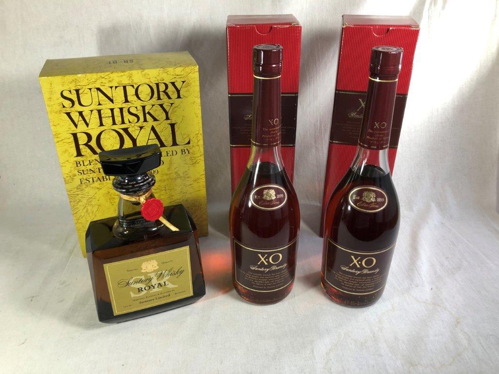 超激得，新作 古酒 サントリーウィスキー ブランデー 3本セット SR XO 箱あり(ウイスキー)｜売買されたオークション情報、yahooの商品情報をアーカイブ公開 - オークファン その他