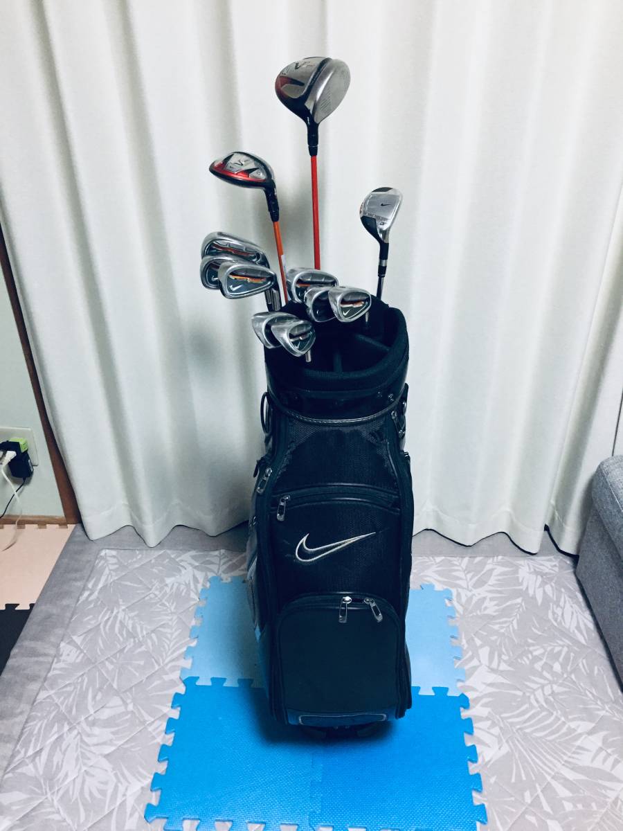  嘉麻市発 ゴルフクラブ NIKE ナイキ キャディバッグ セット 初心者 ドライバー FW UT アイアン4 9I PW SW(セット)｜売買されたオークション情報、yahooの商品情報をアーカイブ公開 - オークファン 男性右きき用