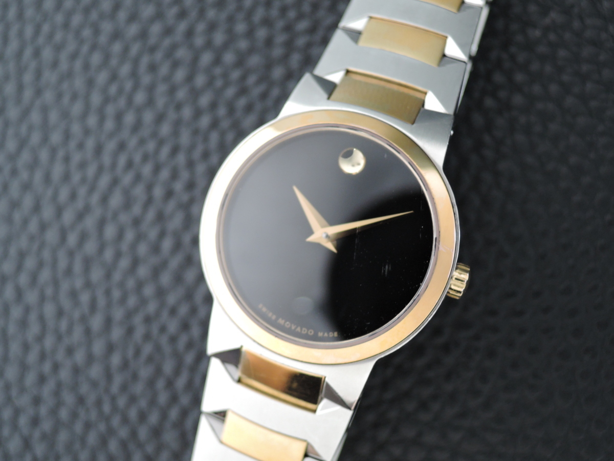 Movado Museum Watch Stainless E4 0 New MOVADO Tone Black steel 
