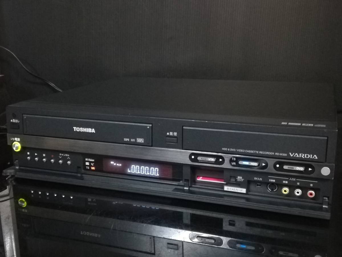 国内正規輸入品 TOSHIBA 「RD-W300」 VHS一体型DVDレコーダー ダビング