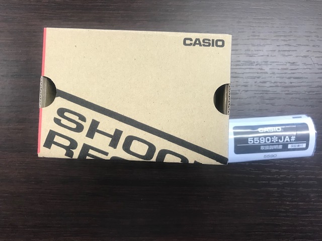 未使用品 カシオ G-ショック 5590JA 2020/9/2購入品 保証書あり カシオ
