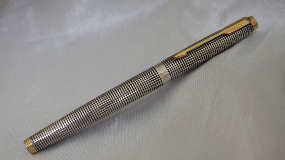 PARKER 75 STERLING CAP & BARREL 万年筆 14K POINT XF ⁄パーカー