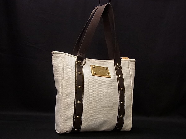  1円 LOUIS VUITTON ルイ ヴィトン M40036 アンティグアカバMM キャンバス トート ショルダー エクリュ アイボリー系 I1980SN(その他)｜売買されたオークション情報、yahooの商品情報をアーカイブ公開 - かばん、バッグ