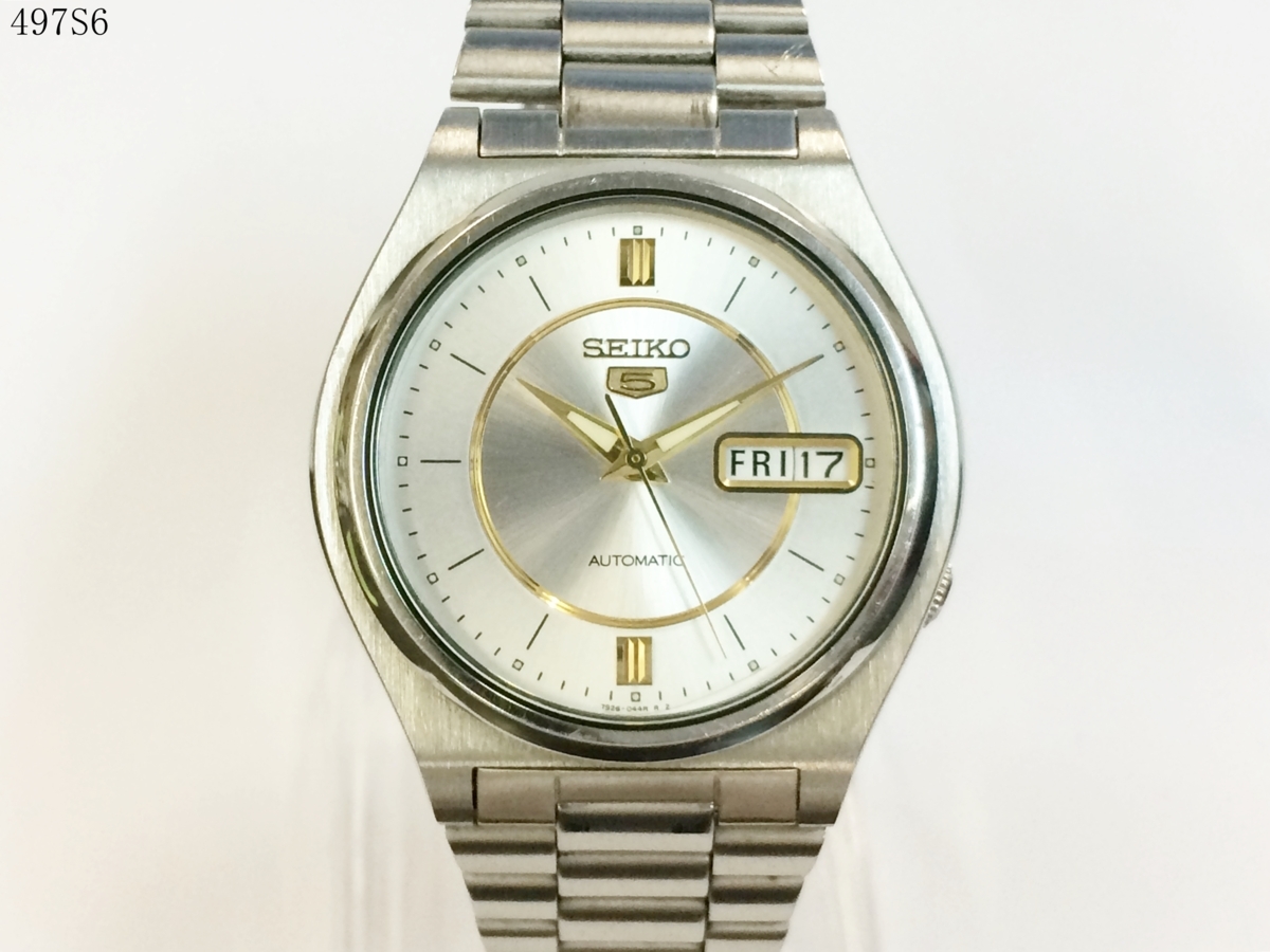 SEIKO 5 セイコーファイブオートマチック自動巻き腕時計 稼働品 ☆稼働 