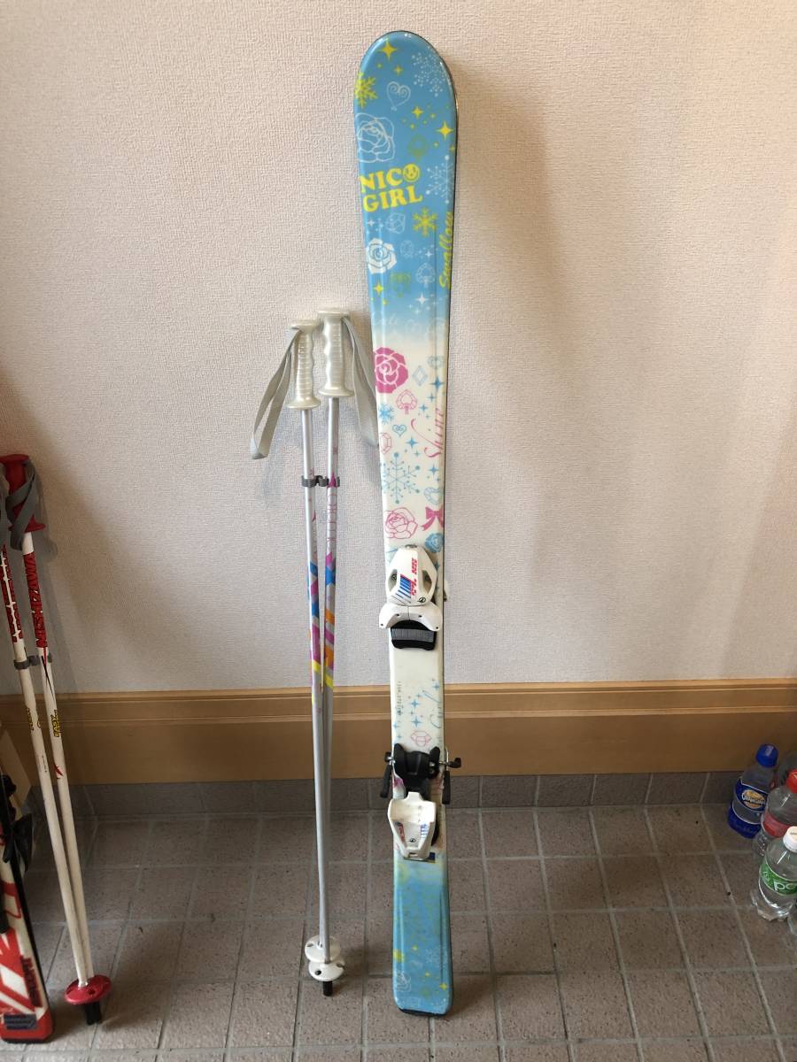 子供用 スキー板130cm、ストックセット 【公式通販】