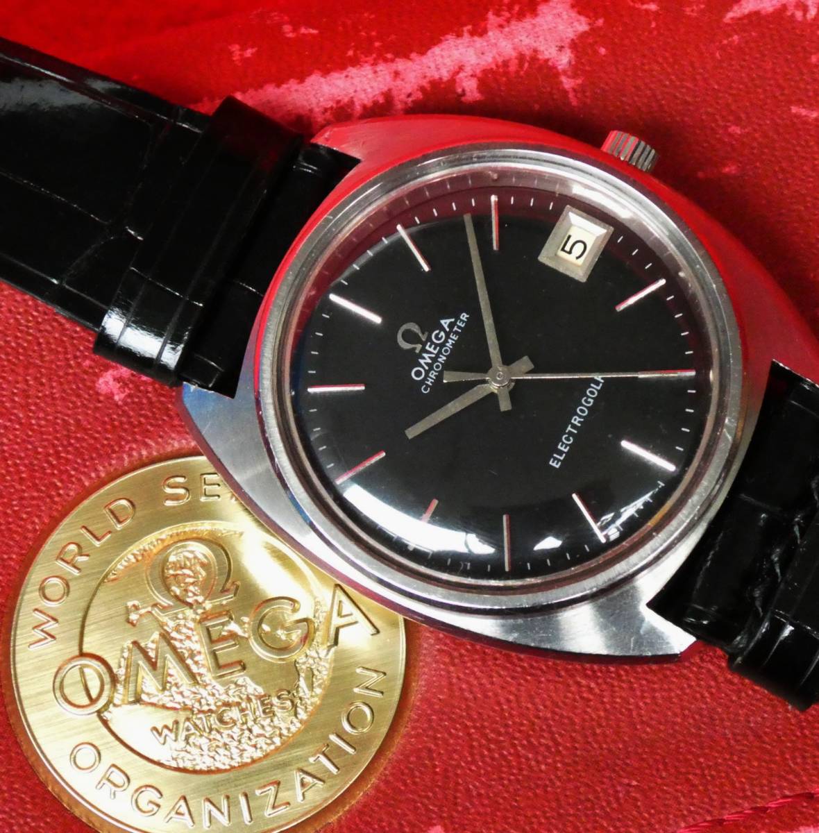 【OMEGA】シーマスターf300Hz (電池交換済・稼働品） 電池交換済 特価 レア稼働品 Ω オメガ OMEGA ブラックダイアル