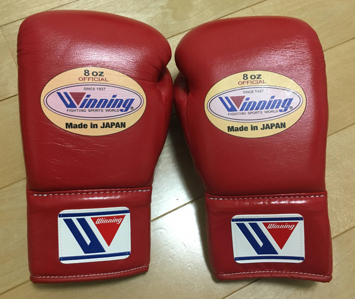 Winning ボクシンググローブ 8oz パンチングミット 赤 Winning ボクシンググローブ 8oz 赤 Winning ボクシンググローブ 8oz