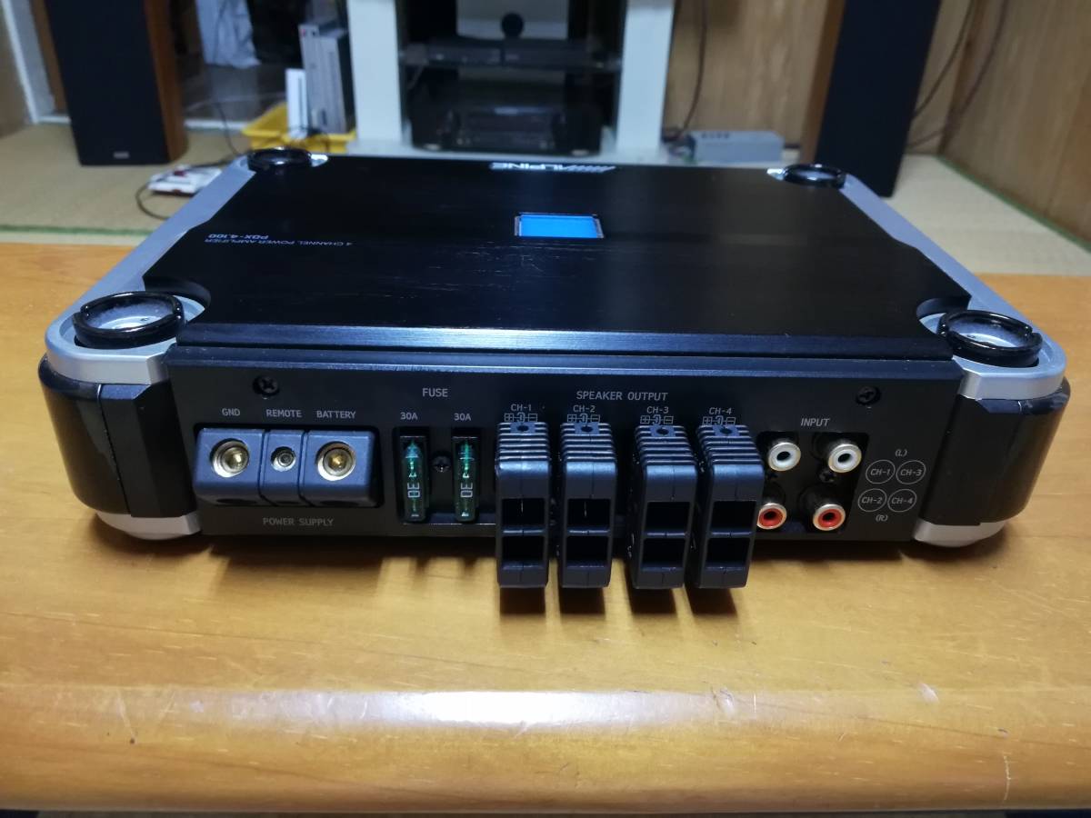 ※最終価格！ジャンク　ALPINE パワーアンプ ALPINE アルパイン PDX-4.100 4チャンネルパワーアンプ 中古