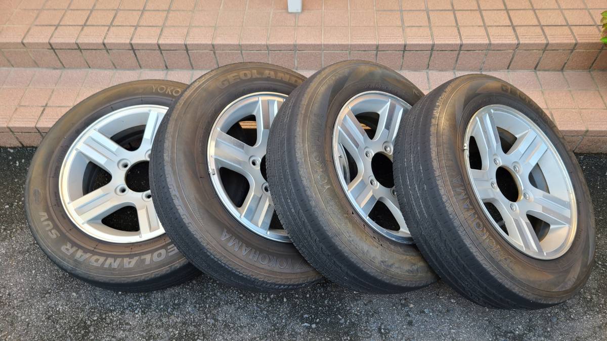 スズキジムニーJB23 純正アルミホイール タイヤ 175/80R16 4本セット 